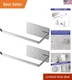 Sleek Wall-Mounted Toilet Paper Holder 2-Pack, Minimalist Stainless Steel Design