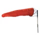 AEROSOCK ASX2496 Replacement Windsock,Red/Orange,96" L 52WP84