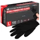 Black Nitrile Disposable Gloves, Box of 100, Size Large, 4 Mil - Latex Free