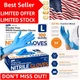 Medical-Grade Nitrile Exam Gloves - 100 Count Disposable, Latex-Free, Food Safe