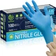 Nitrile Gloves, Food Safe Disposable Gloves Latex Free, Blue Rubber Gloves Powde