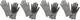 Goodful Silicone Kitchen Rubber Gloves, Oversized, Reusable, Waterproof Gray