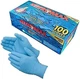 100 Count SIZE MEDIUM Powder-Free Nitrile Gloves, 5 Mil, Food Grade, Disposable