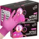 Nitrile Gloves Powder Free 1000ct Box 3 Mil Medium Fuchsia SwiftGrip Pink