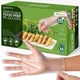 600 Pack Disposable Gloves Medium &ndash; Clear HDPE Plastic, Food Safe, Latex-, BP...