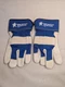 MCR Safety Mustang 1925 Grain Pig Leather Work Gloves Blue & White Sz Large