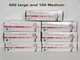 McKesson Vinyl Exam Glove Standard Cuff Length Medium and Large total 700 Gloves
