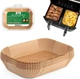 Air Fryer Liners Disposable, 100 pcs Rectangle for 6-9qt, 100pcs Rectangular 