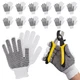 Abc Pack & Supply Abc Pack Supply Single-Sided Pvc Dotted Working Gloves 9.5