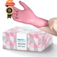 Hand-E Touch Pink Nitrile Disposable Gloves Medium (Pack of 1),