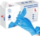 Squish Disposable Gloves, Blue 4 Mil Vinyl Synmax Blend Exam Gloves Non Sterile,