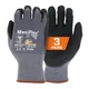 Work Gloves Foam Nitrile Palm Coated Gray Medium Pack of 3 MaxiFlex 34-874
