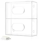 Double Glove Box Holder Wall Mount Glove Dispenser - Disposable Glove Holder ...