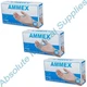 *300-Piece* Ammex Professional Vinyl Exam Medical Gloves Clear Medium VPF64100