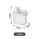 Refillable Laundry Detergent Dispenser Powder Softener Storage Container