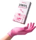 Disposable Gloves for Women, Pink Vinyl Gloves Disposable Latex Free for Cook...