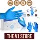 Durable Nitrile Disposable Gloves, 100 Count - Comfort, Safety & Versatility