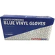 Hawk Disposable Vinyl Safety Gloves, 100-Pk., Blue, Large, Model# GL-42-10WB-L