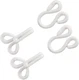 Lakesstory Sewing Hook and Eyes Closure Fur Hook and Eyes White Covered for F...