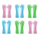 URSMART Dishwashing Household Gloves -6 Pairs Rubber Latex Gloves Waterproof ...