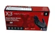 Ammex X3 BX342100 Nitrile Industrial Latex Disposable Gloves S, Black - 100 Pcs