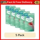 (5 pack) Disposable Poly Food Gloves, 120-Count, Latex-Free, One Size Fits Most