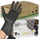 Black Vinyl Gloves, Food Grade Gloves Disposable Latex Free & Powder Free, Gu...