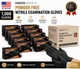 Heavy Duty 6 Mil Black Nitrile Gloves Powder-Free Latex-Free Disposable 1000 Pcs