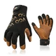 Vgo... Goatskin Work Gloves For Men Leather Gardening Gloves Light Duty
