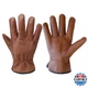 Olson Deepak 3Pairs Brown Medium Cowhide Leather Work Gloves For Men