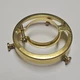 BRASS CLAMP-ON SHADE HOLDER 2 1/4" FITTER LAMP PART 10785JB