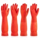 ThxToms Reusable Waterproof Dishwashing Gloves, FleeceLined, Small, 2 Pairs