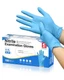 Schneider Nitrile Exam Gloves, Blue Disposable Gloves Latex Free Large, 