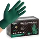 TitanFlex Heavy Duty 8 Mil Nitrile Gloves, Dark Green Raised Diamond Grip, Indus