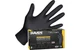 SAS Safety 66518 Raven Powder-Free Disposable Black Nitrile 7-Mil Gloves, Large,