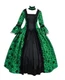 Women's Victorian Rococo Dress Inspiration Maiden Costume X-Large Green