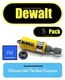 3 Pack Dewalt Maxfit Ultra Sleeve Lock Magnetic Bit Holder 2" Phillips #1 PH1