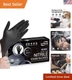 100ct Black Disposable Nitrile Exam Gloves - Latex-Free, Waterproof & Durable