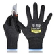DEX FIT Level 5 Cut Resistant Gloves Cru553 3 Pairs Black Grey Large Touchscreen