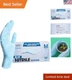 ForPro Blue Disposable Nitrile Gloves: 100 Count, Food Safe & Chemical Resistant