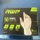 AWP 50 VINYL DISPOSABLE GLOVES | FITS MOST | LATEX FREE | TOUCHSCREEN COMPATIBLE