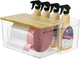 Trash Bag Holder 2-in-1 Under Sink Organizer, Acrylic Trash Bag Dispenser with