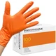 INNOVATIVE HAUS Heavy Duty Nitrile Gloves. Orange 8 Mil. Shop Gloves Mechanic...