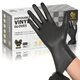 Black Vinyl Gloves, Food Grade Gloves Disposable Latex Free & Powder Free, Gu...