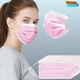 100 PCS Pink Disposable Face Mask - 3 Ply Filter 1 Count (Pack of 1), 