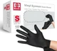Basic Vinyl Synmax Exam Gloves Powder-Free Size:S ,Color:Black,100pcs