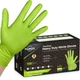 TitanFlex Heavy Duty Green Industrial Nitrile Gloves, 8mil, Medium, Box of 10...