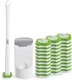 Disposable Toilet Brush,Toilet Bowl Brush and Holder Set with 30 Magic Sponge Er