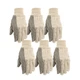 Wells Lamont Canvas Work Gloves, Economy Dotted, 6 Pair Pack (309K) Fast Ship