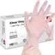 Schneider Clear Vinyl Exam Gloves Latex Free Medium Clear VMFC2002 100 Count